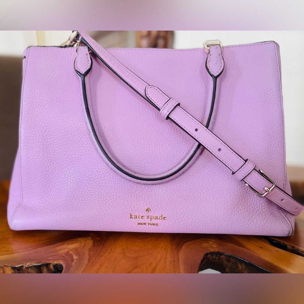 Kate Spade New York Rare Leila Medium double handle- Lavender! - Picture 2 of 11